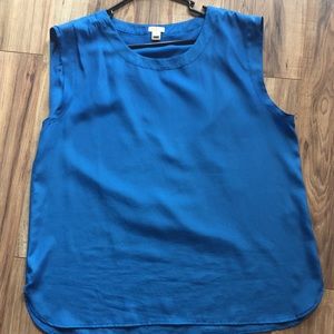 Jcrew blouse size XL blue